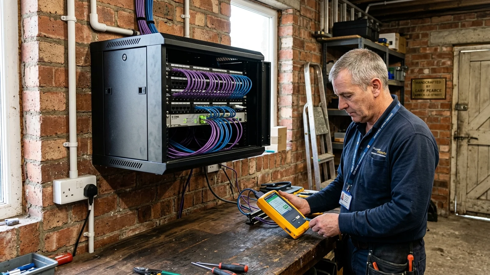 Professional Cat6 data cabling installation in Adwick le Street
