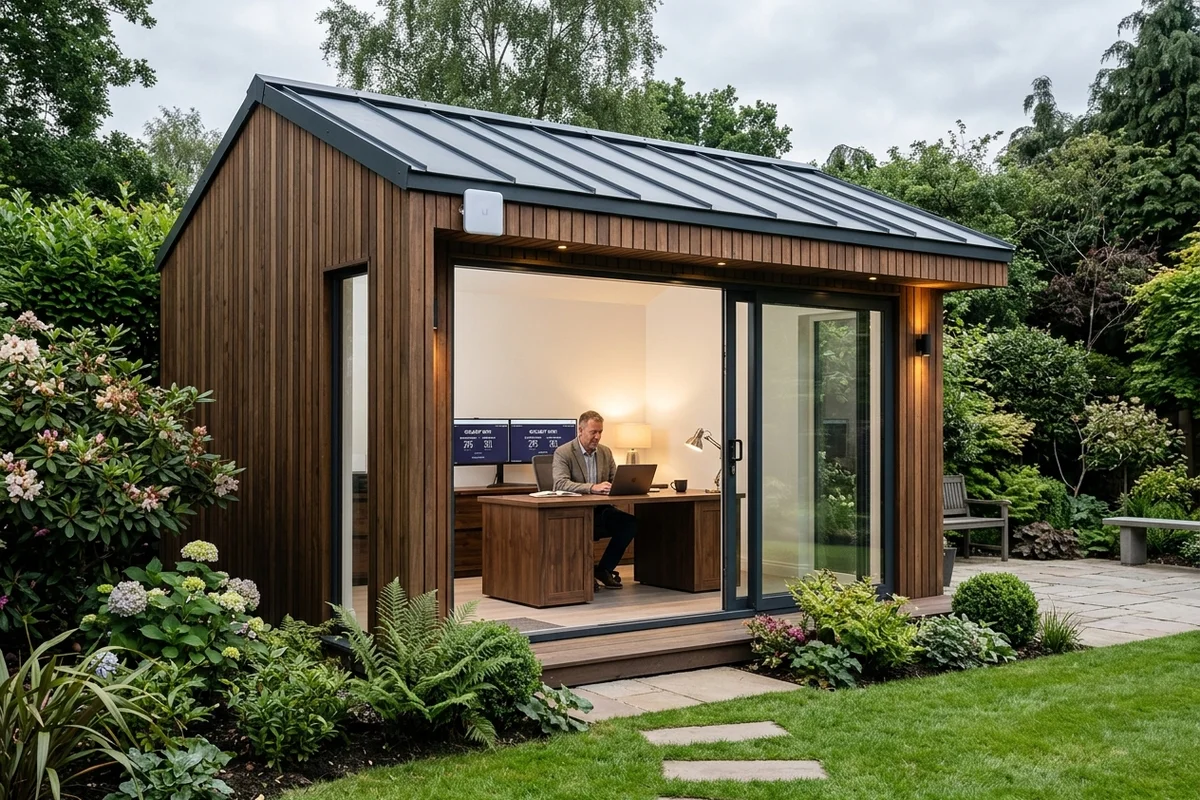 Starlink into office in garden Altrincham wireless bridge link in Hale