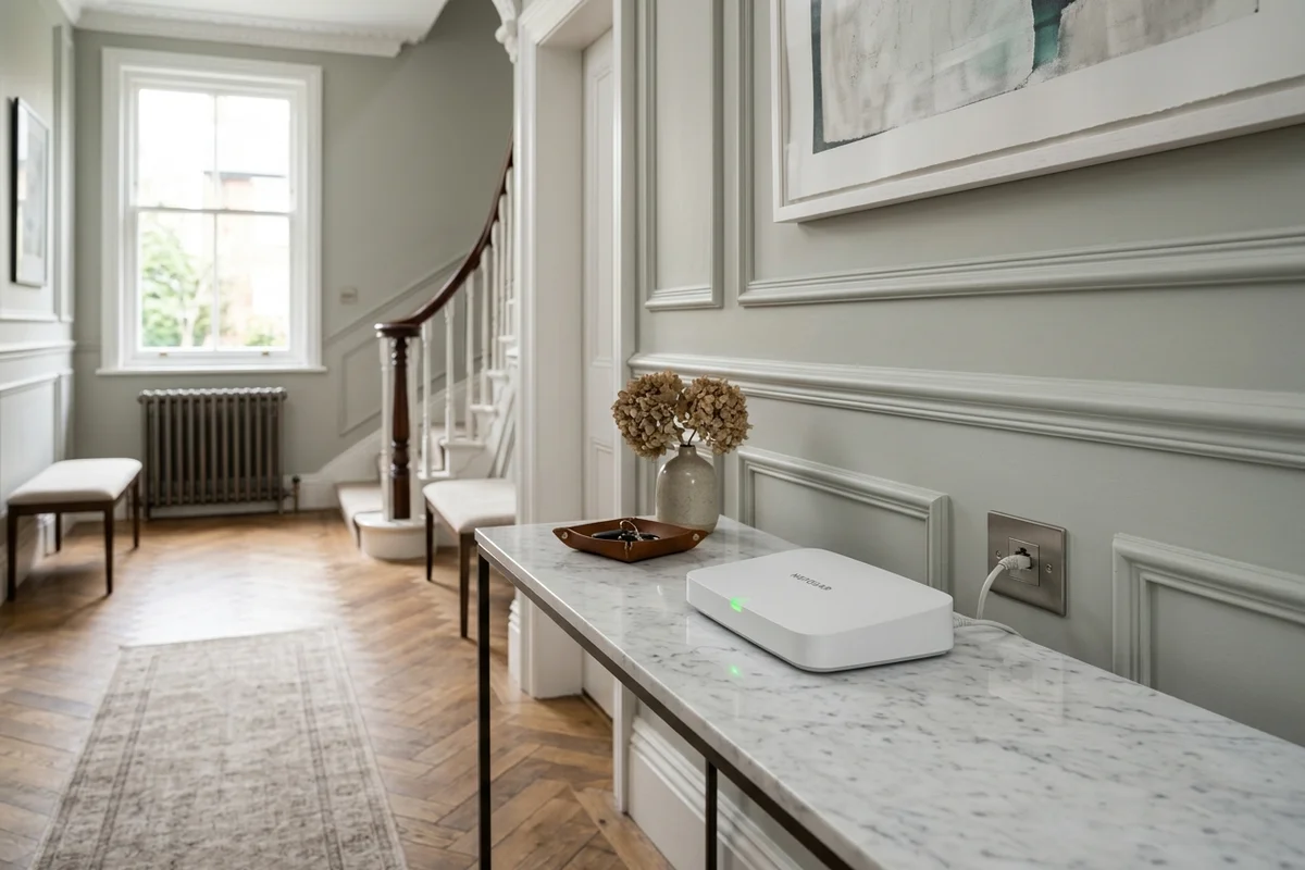 Starlink mesh Wi-Fi setup for Altrincham period villas