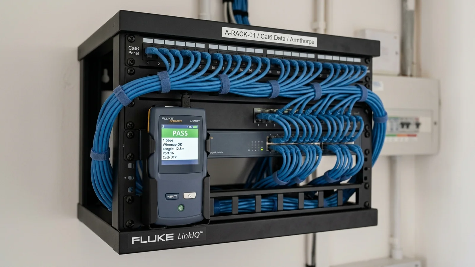 Professional Cat6 data cabling installation in Armthorpe