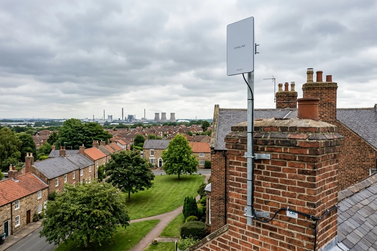 Starlink installation Billingham certified local dish fitting on Victorian residence