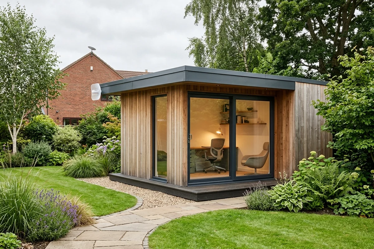 Starlink into office in garden Billingham wireless bridge link in High Grange