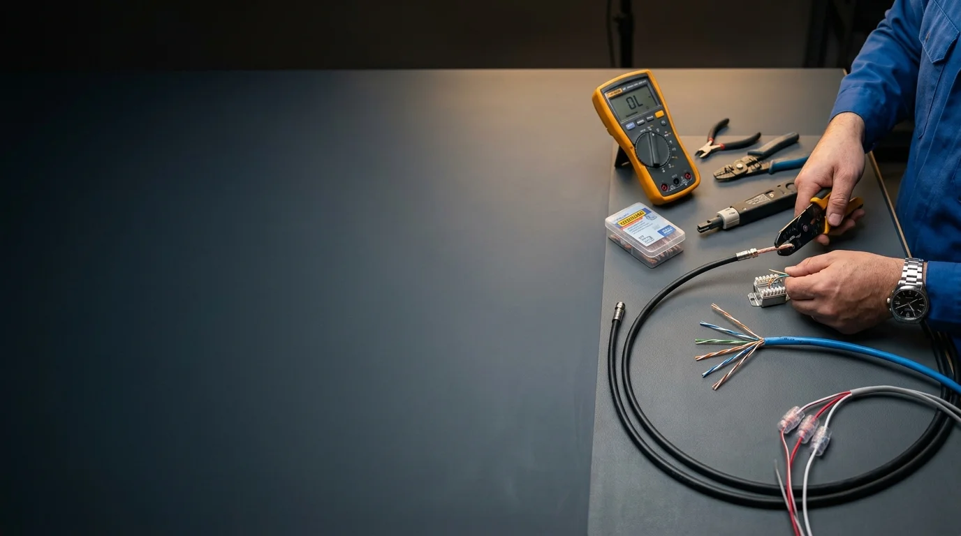Emergency CCTV Coax and Ethernet Cable Repair & Jointing
