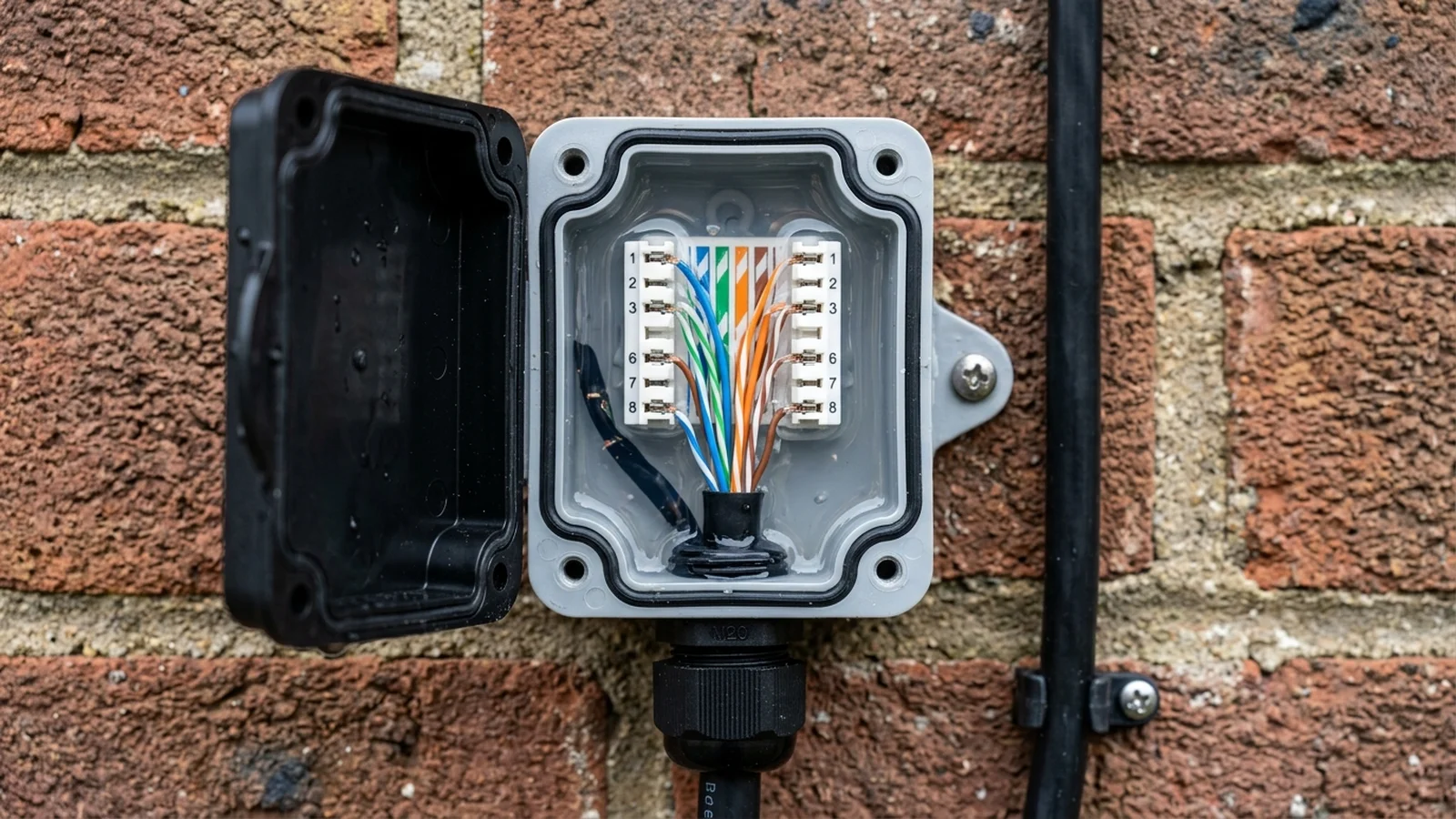 IP68 Waterproof Silicone Gel Cable Splice Enclosure for Outdoor Cat6 Ethernet & CCTV