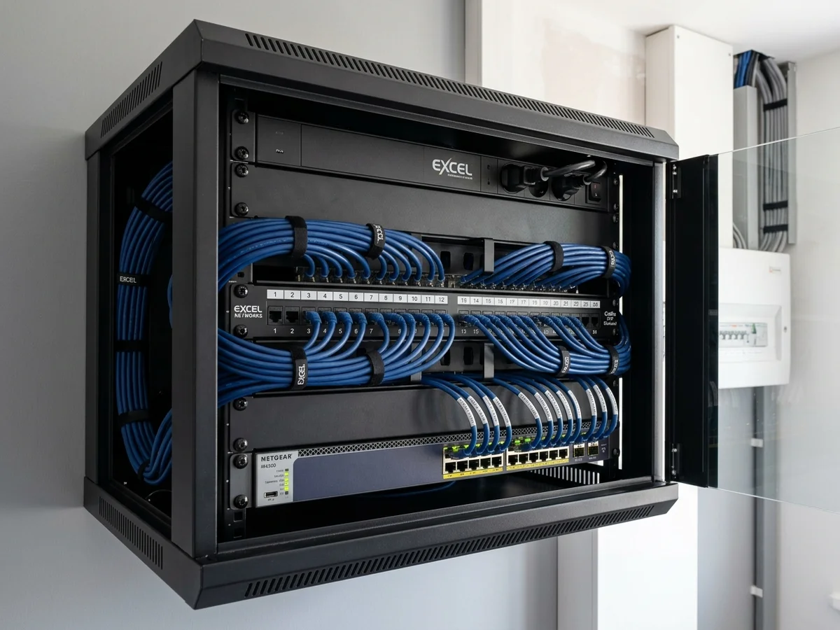 Cat6a 24-Port Patch Panel Cabinet