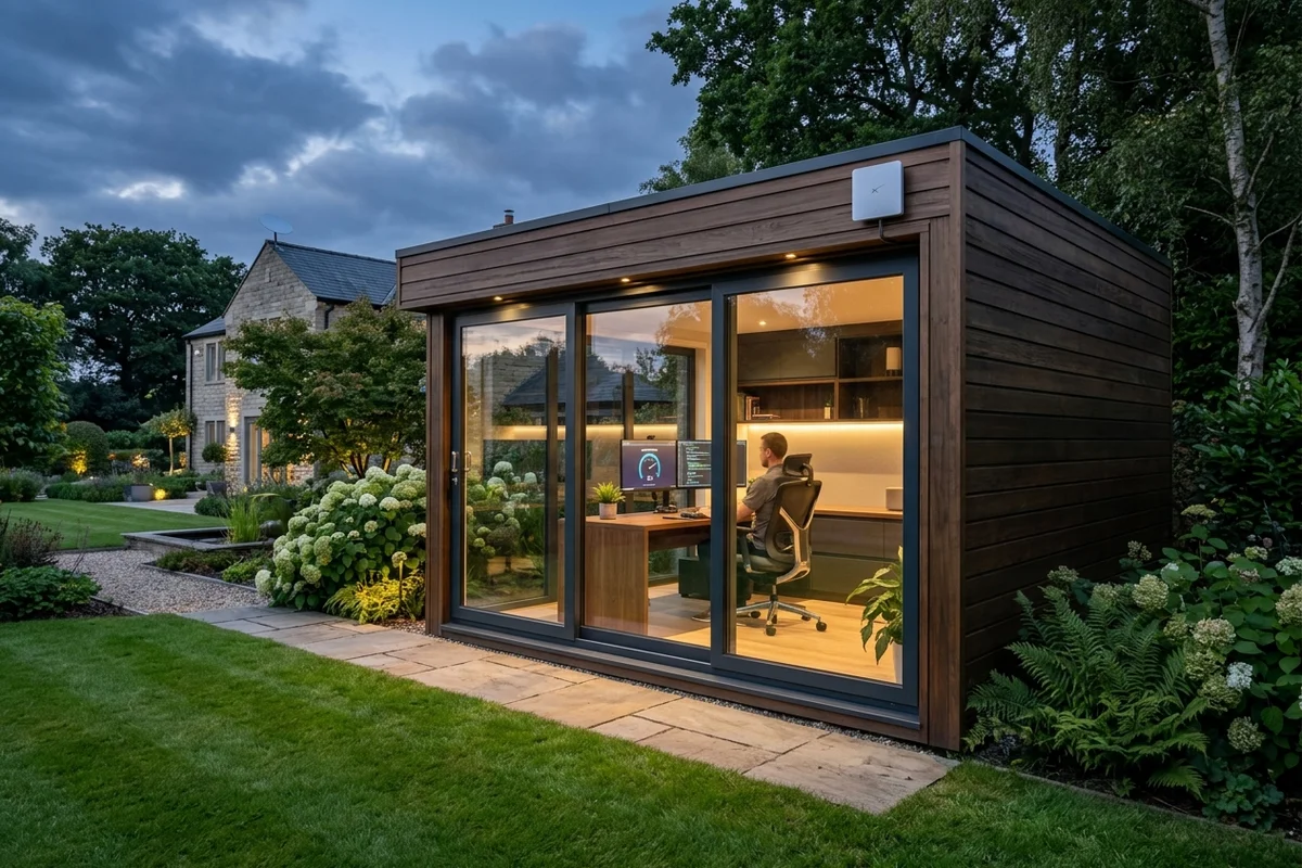 Starlink into office in garden Chorley wireless bridge link in Ranmoor