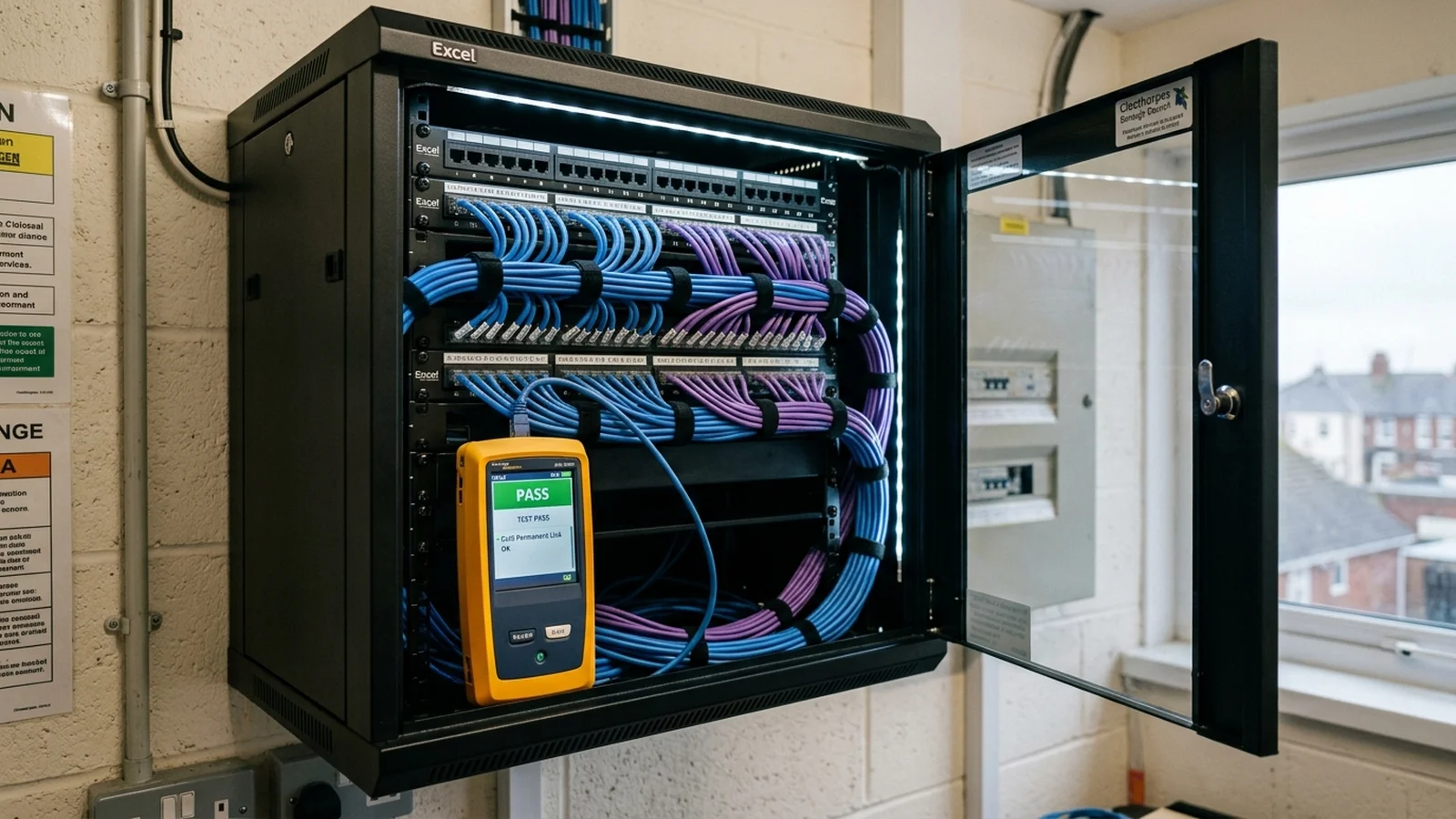 Professional Cat6 data cabling installation in Cleethorpes