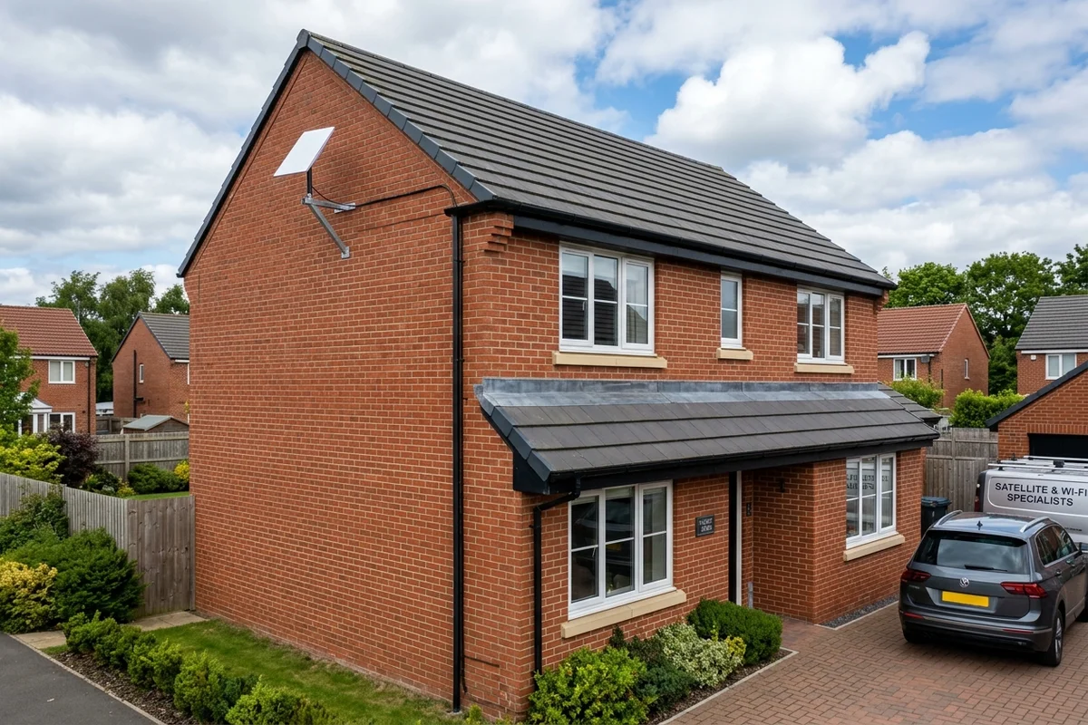 Starlink installation Coulby Newham certified local dish fitting on Victorian residence