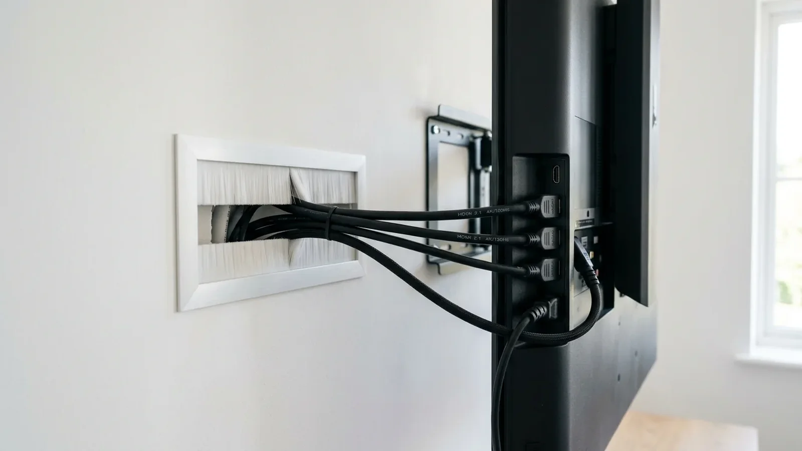In-Wall Cable Concealment for TV Wall Mounting in Crewe
