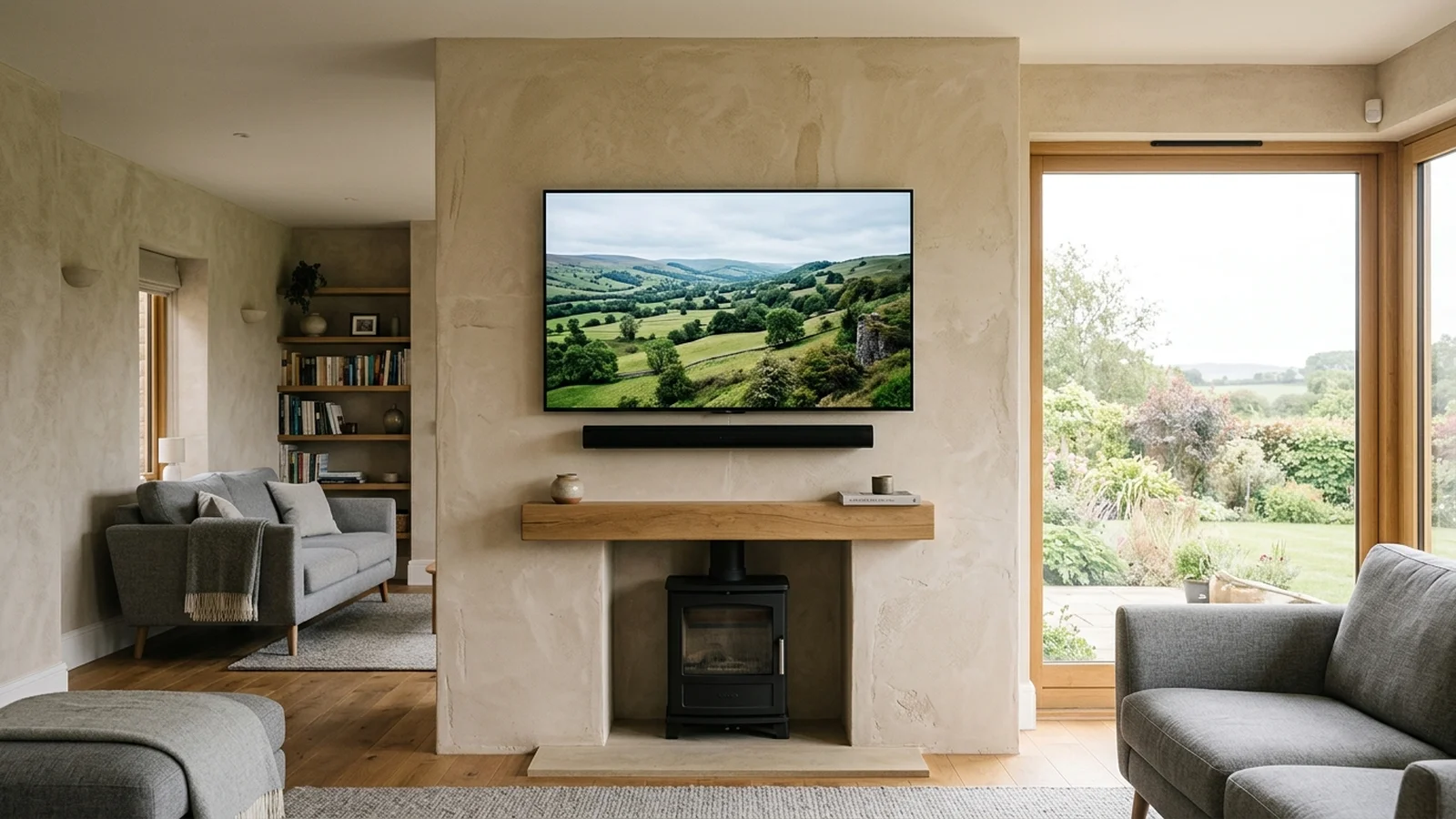 Professional TV Wall Mounting in Darlington with In-Wall Cable Concealment