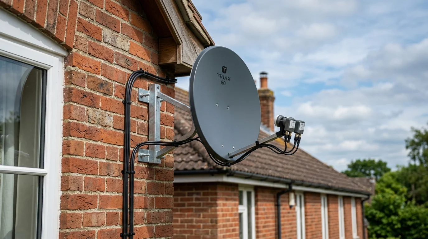 European Satellite Dish Installation Astra 19.2E & Hotbird 13E