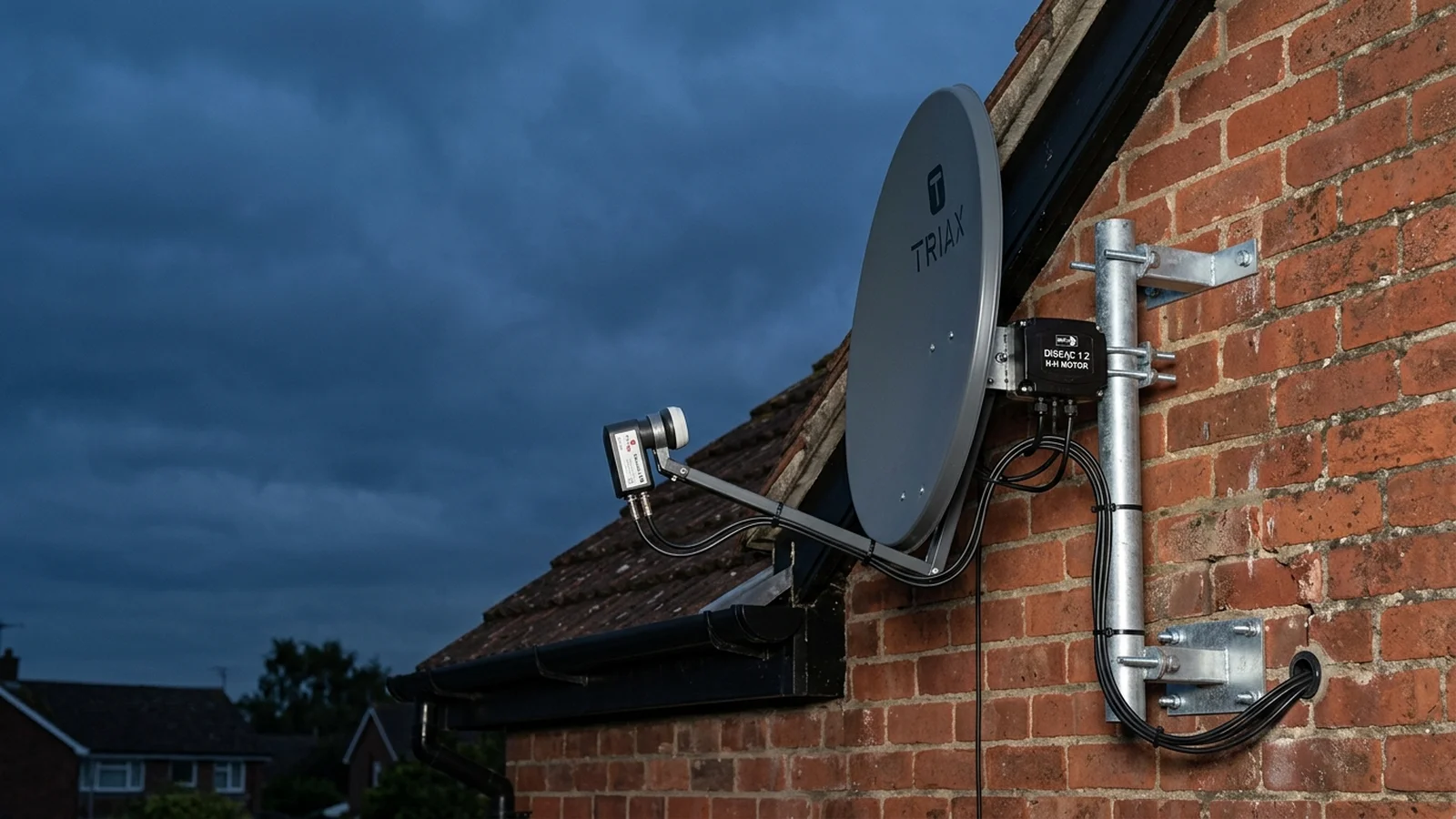 Motorised DiSEqC Satellite Dish Installation for All European Orbit Slots