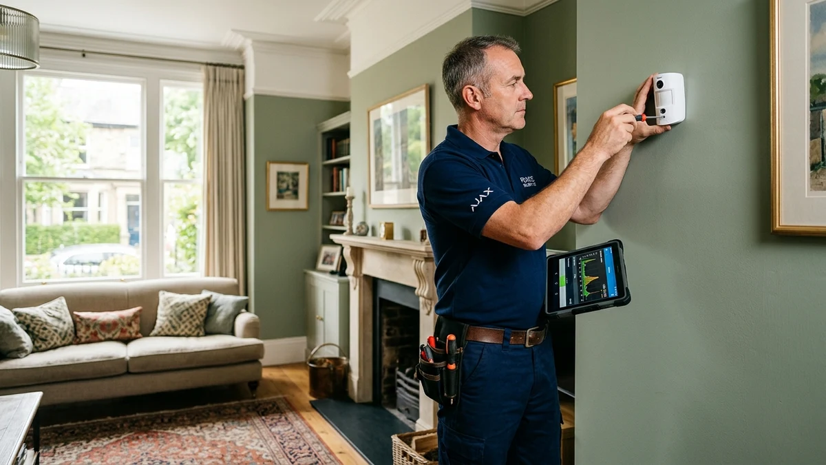 Ajax MotionCam motion detector with built-in camera providing photo on demand and 9-second intruder verification in Masham