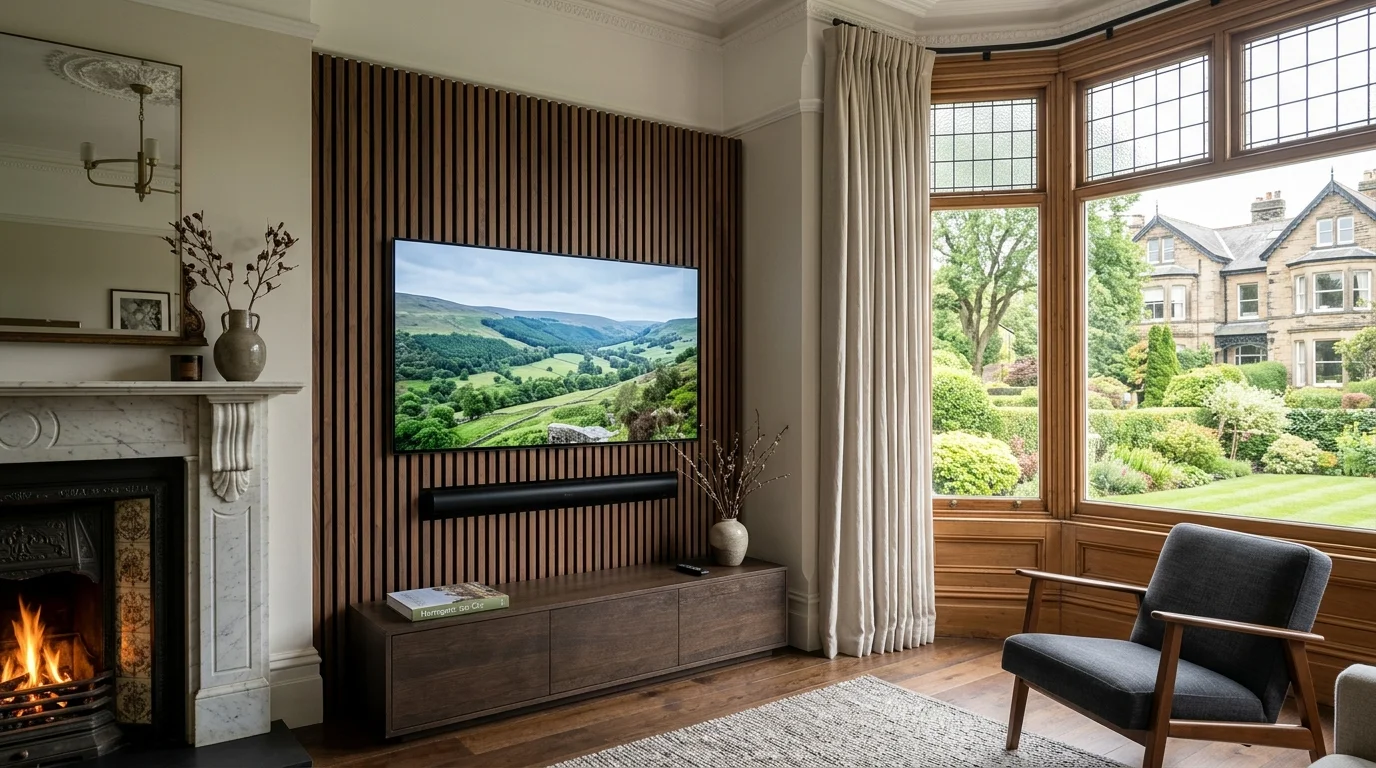 Professional TV Wall Mounting in Ripon & Masham with In-Wall Cable Concealment
