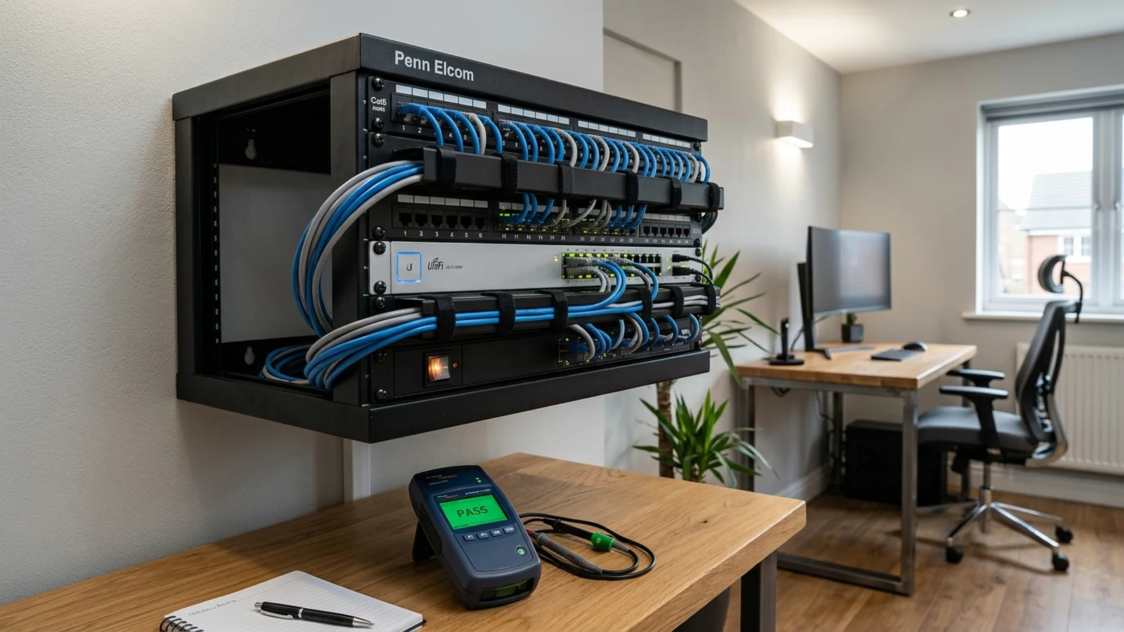 Professional Cat6 data cabling installation in Hatfield