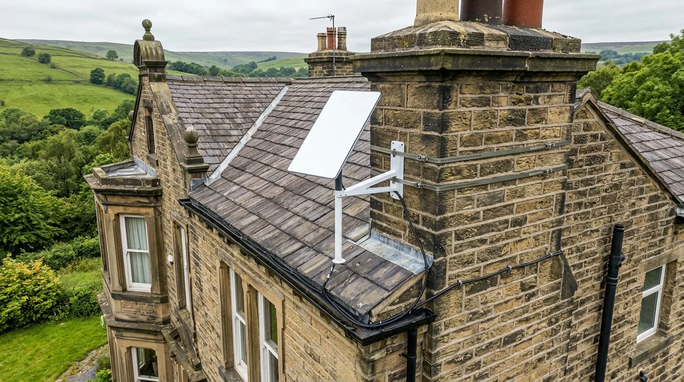 Starlink installation Hipperholme certified local dish fitting on Victorian residence