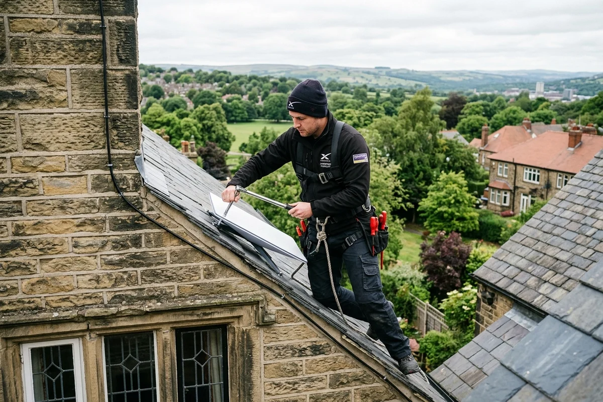 Starlink installation Horsforth certified local dish fitting on Victorian residence