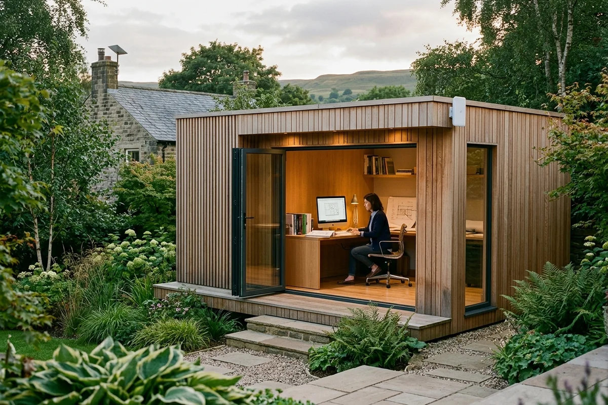 Starlink into office in garden Ilkley wireless bridge link in Addingham