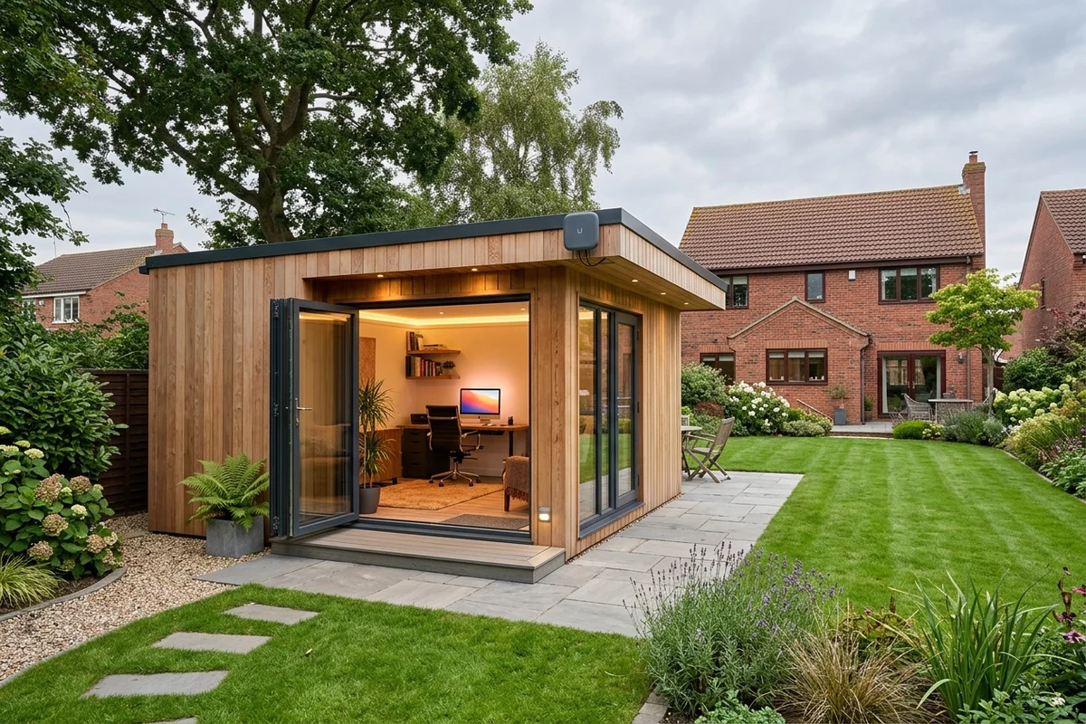 Starlink into office in garden Ingleby Barwick wireless bridge link in Lowfields