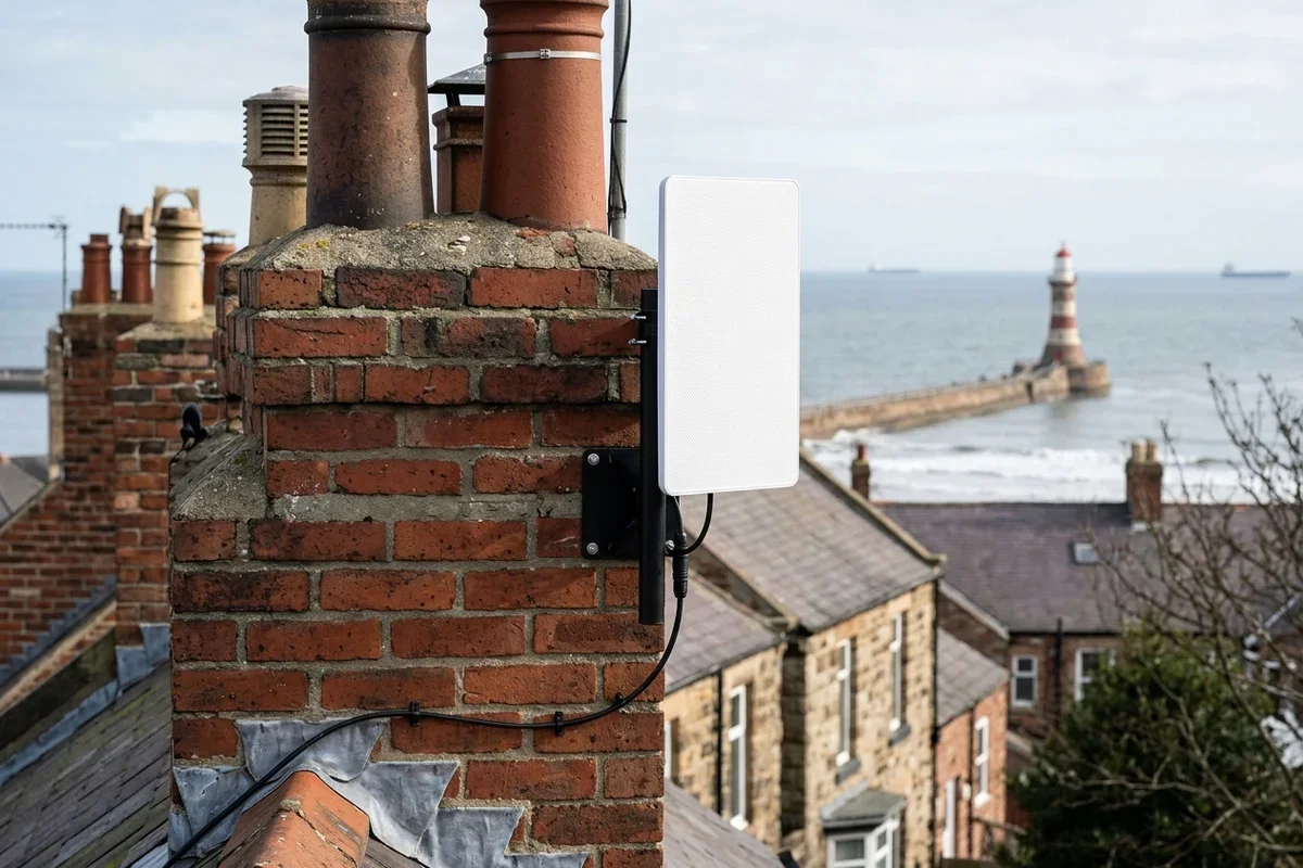 Professional Starlink dish installation in Jarrow