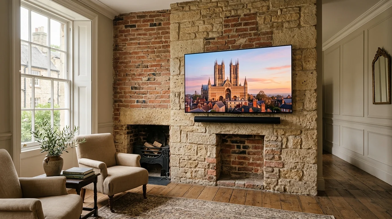 Professional TV Wall Mounting in Cherry Willingham & Reepham with In-Wall Cable Concealment