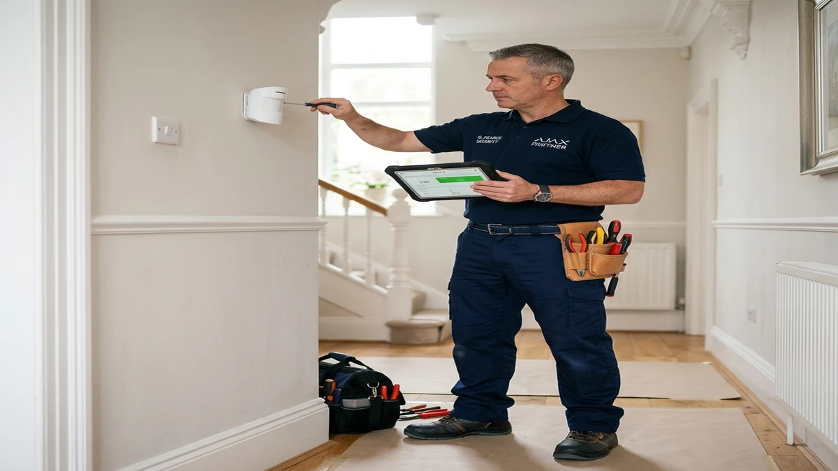 Ajax MotionCam motion detector with built-in camera providing photo on demand and 9-second intruder verification in Liverpool