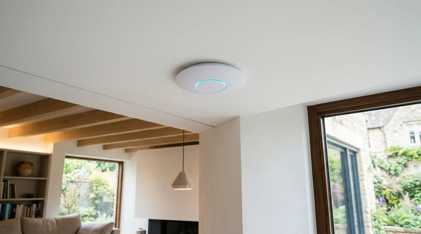 Hardwired ceiling access point delivering gigabit speeds