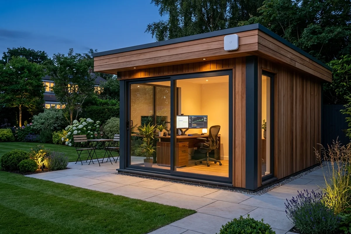 Starlink into office in garden Mobberley wireless bridge link in Ranmoor