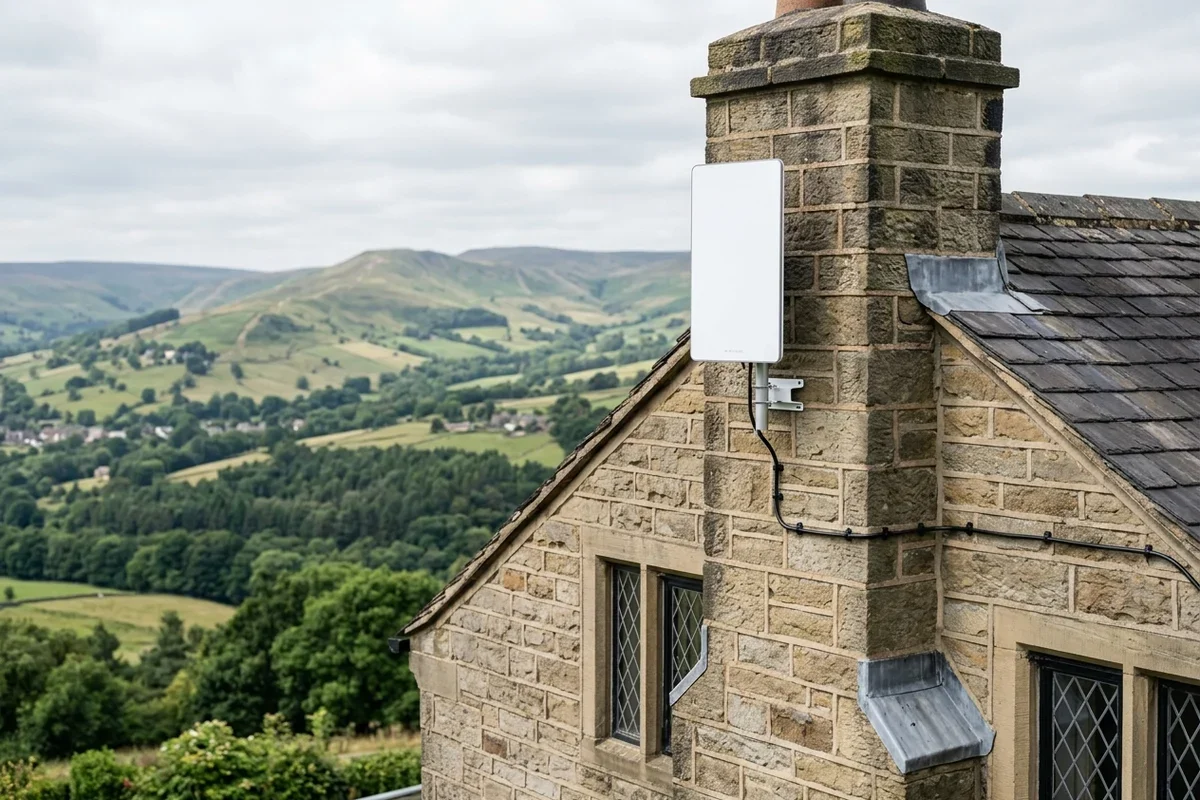 Starlink installation Nether Edge certified local dish fitting on Victorian residence