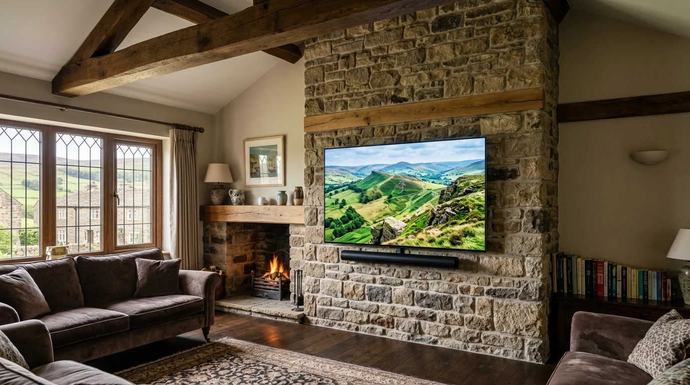 Professional TV Wall Mounting in Saddleworth & Uppermill with In-Wall Cable Concealment