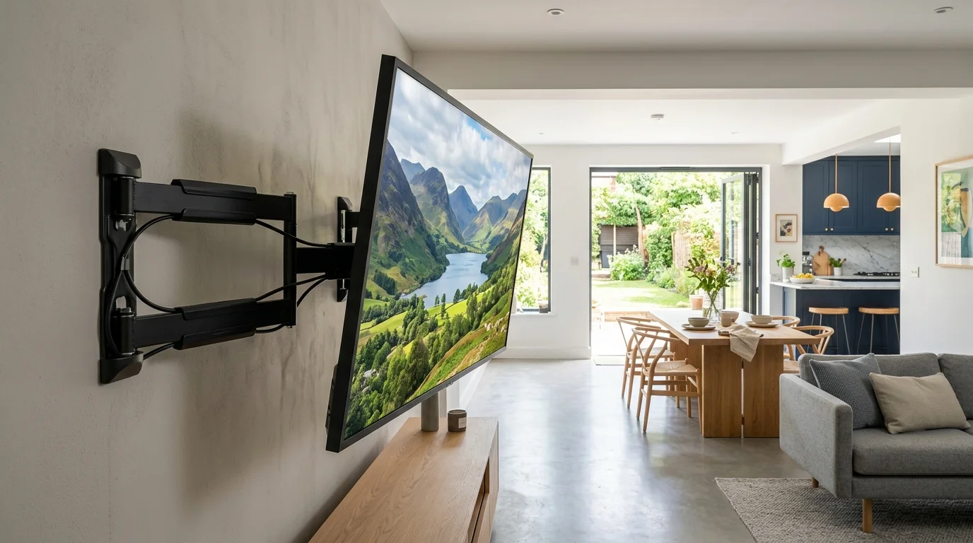 Heavy-Duty Full Motion Articulating Cantilever TV Wall Bracket in Oswaldtwistle