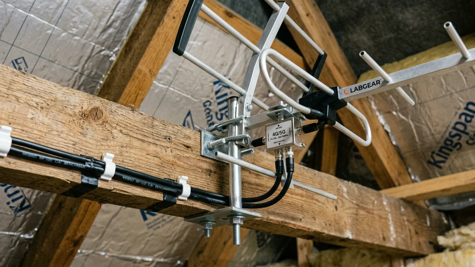 Clean loft TV aerial installation in Pleasington