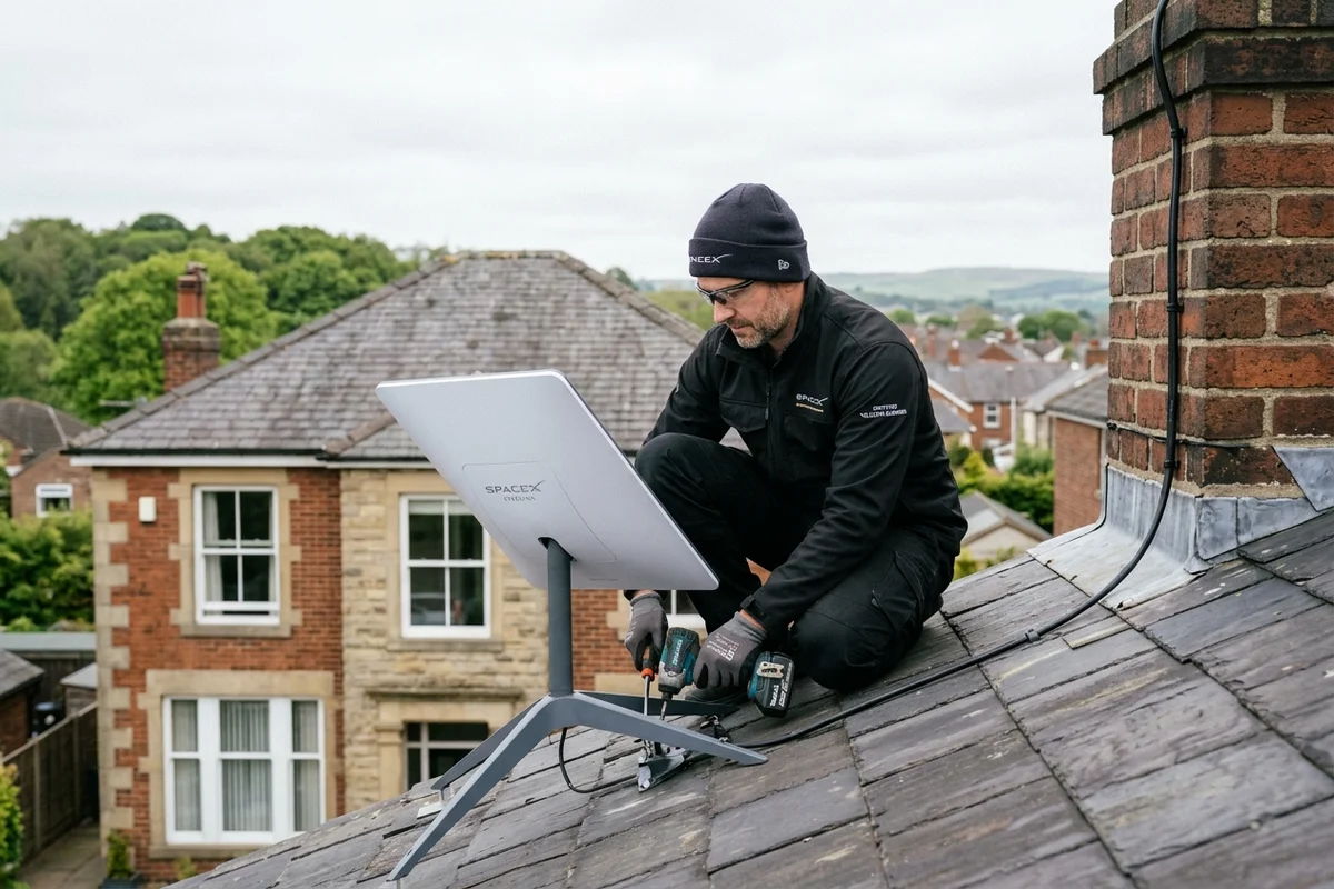 Starlink installation Rothwell certified local dish fitting on Victorian residence