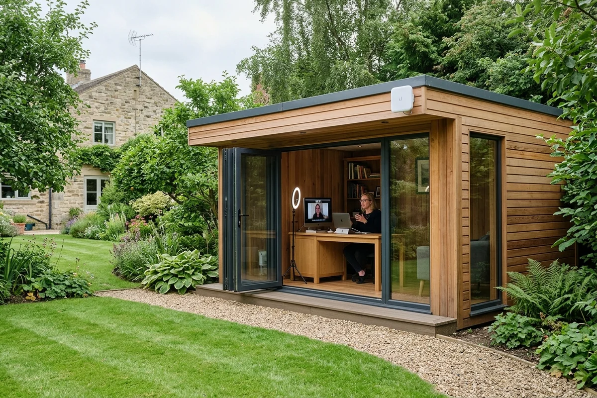 Starlink into office in garden Rothwell wireless bridge link in Woodlesford