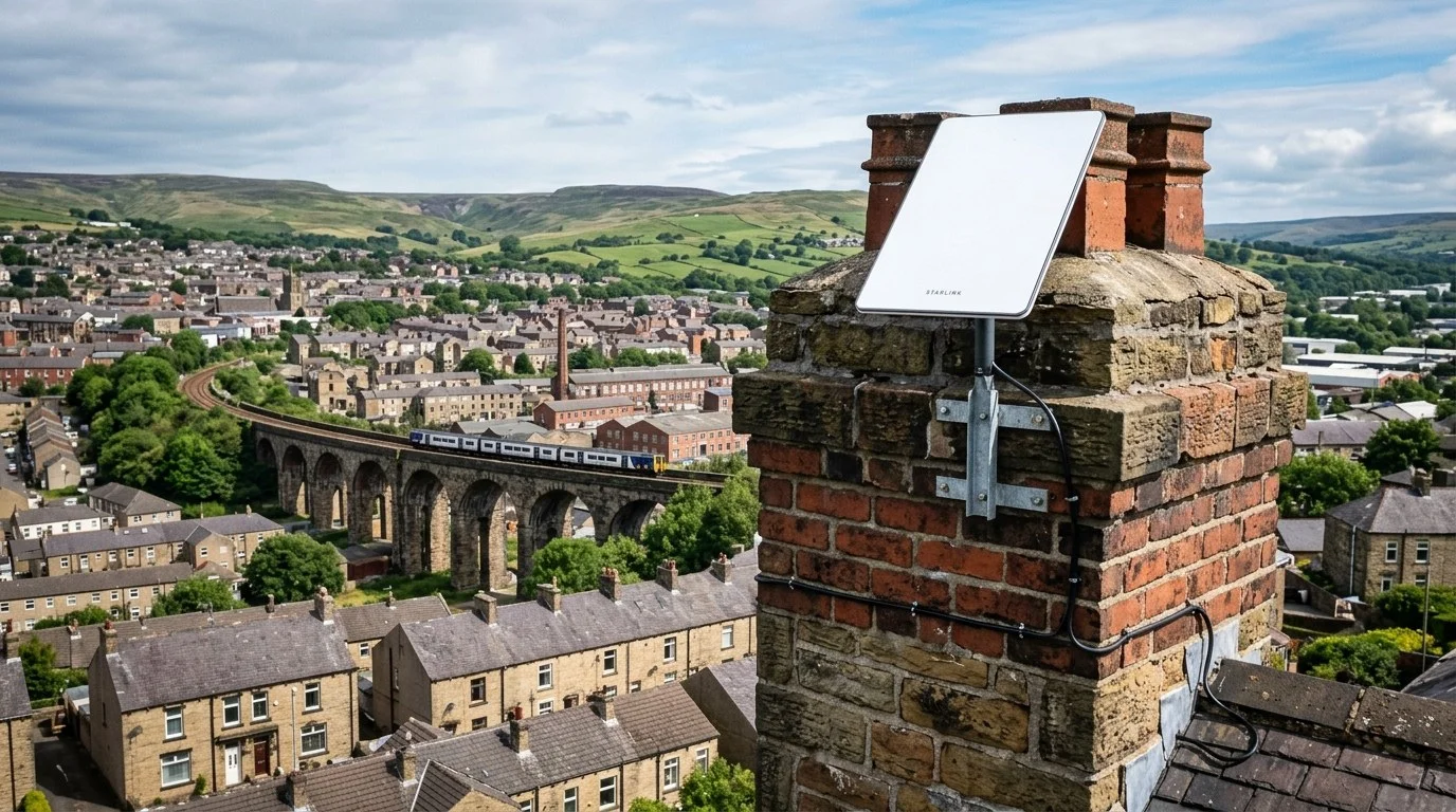 Starlink Installation Accrington Viaduct