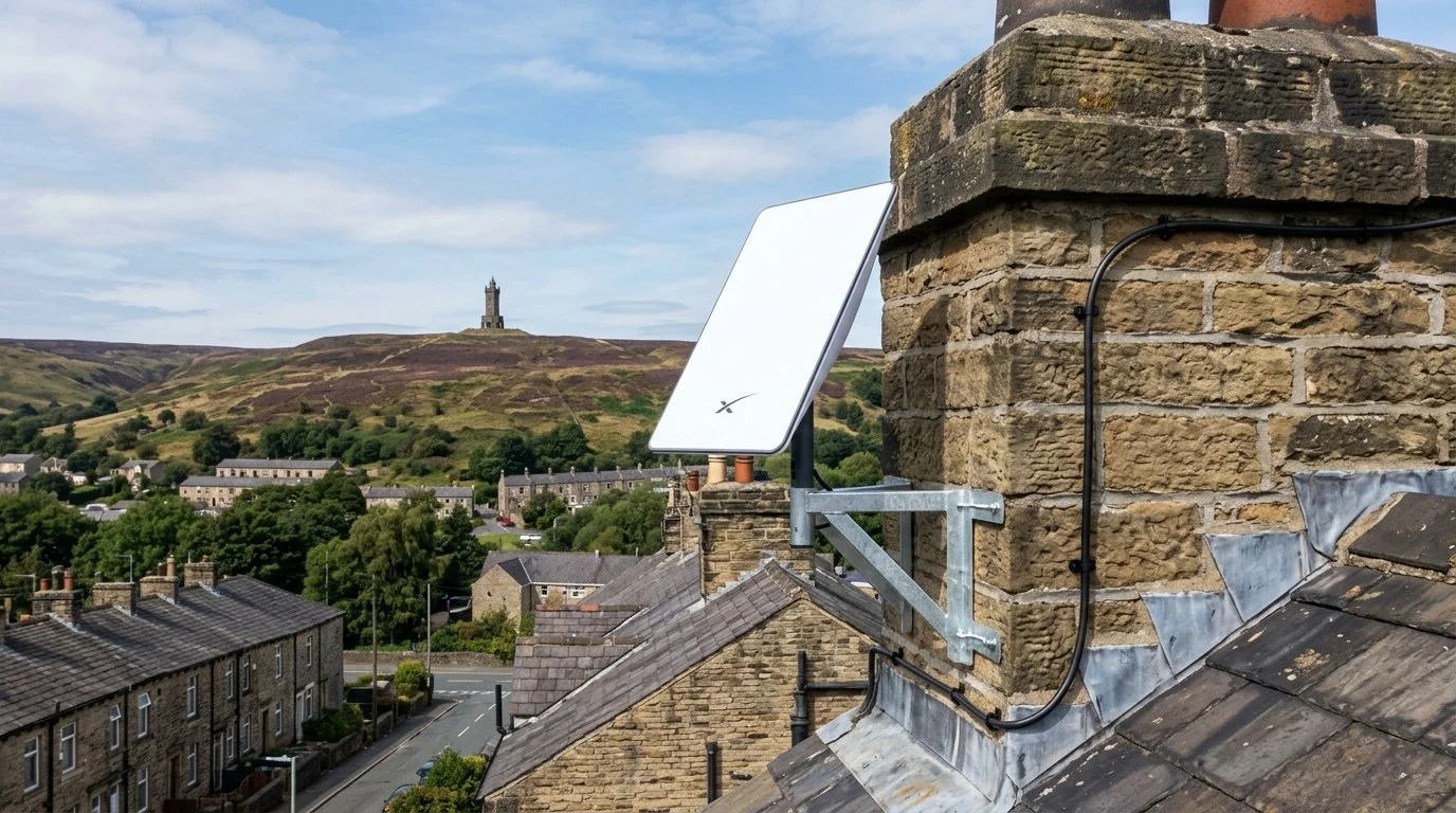 Starlink Installation Darwen Pennine Moors