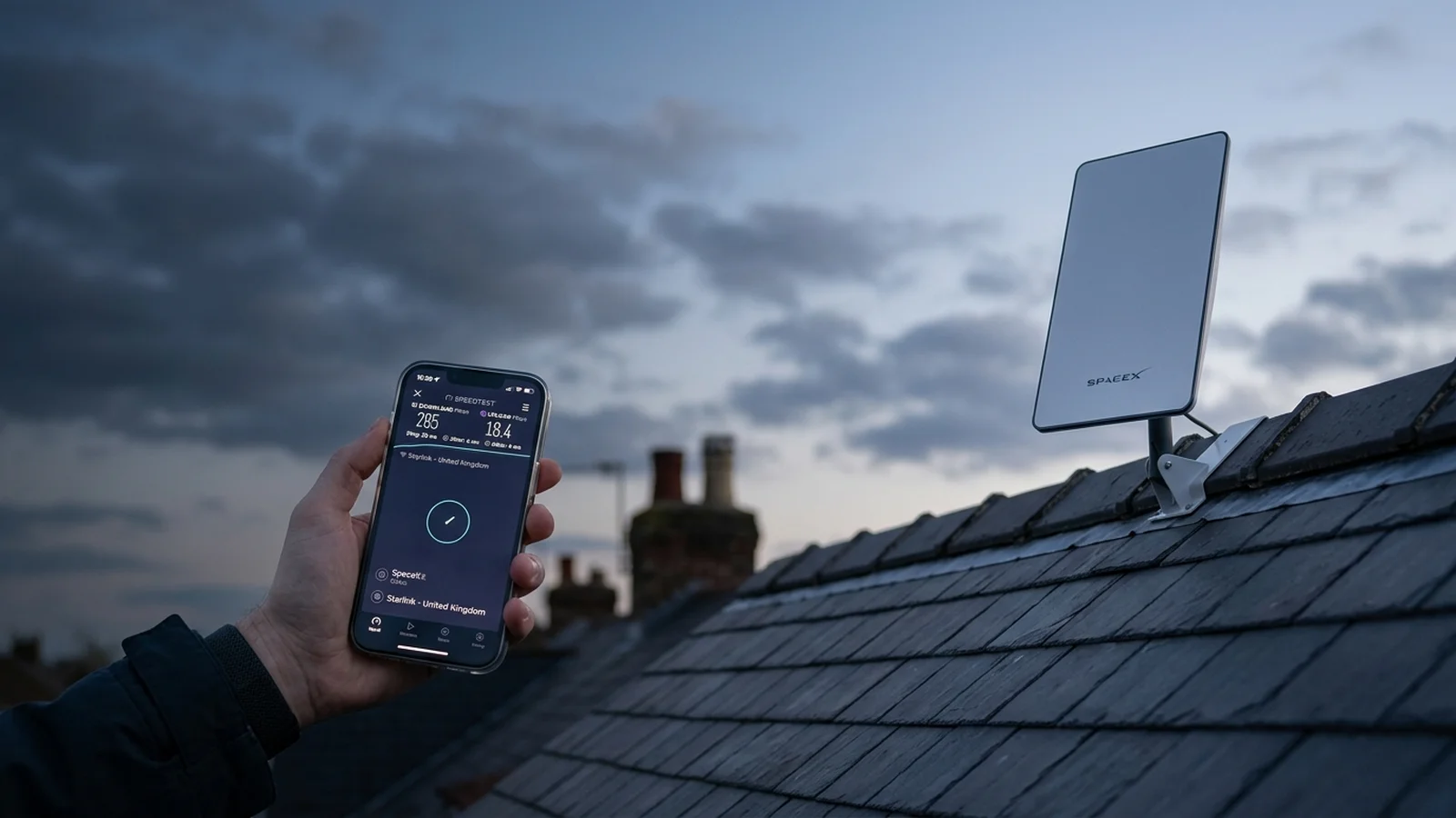 Speedtest showing 310Mbps download speed through third party mesh network