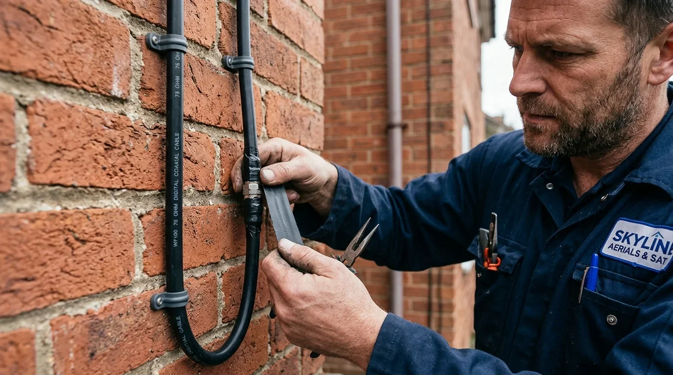 Emergency CCTV Coax and Ethernet Cable Splicing Repair