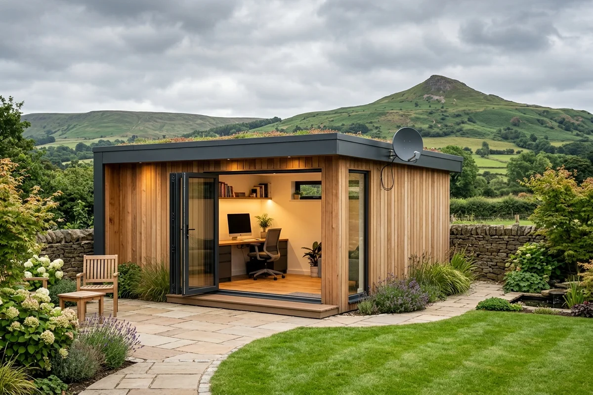 Starlink into office in garden Stokesley wireless bridge link in Seamer