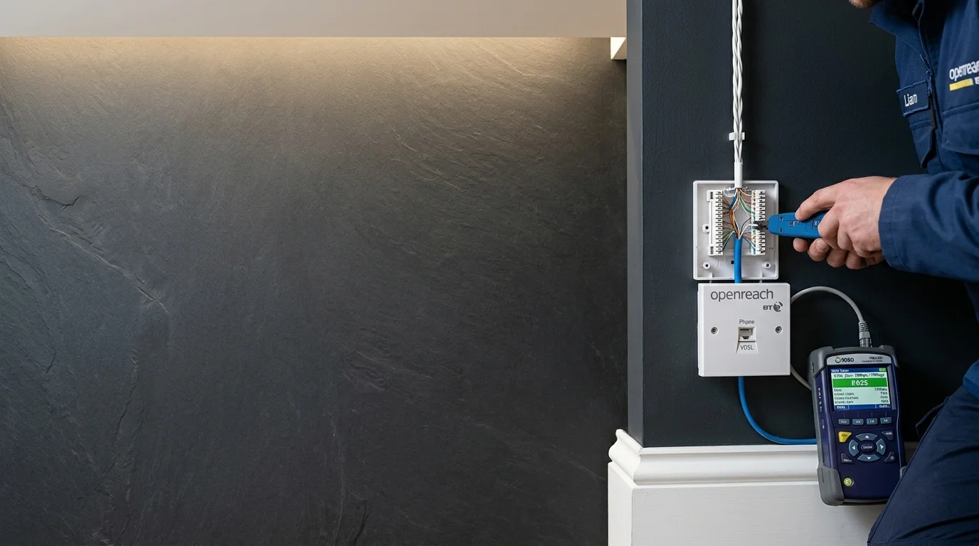 Independent Telephone Engineer Master Socket Repair and Relocation
