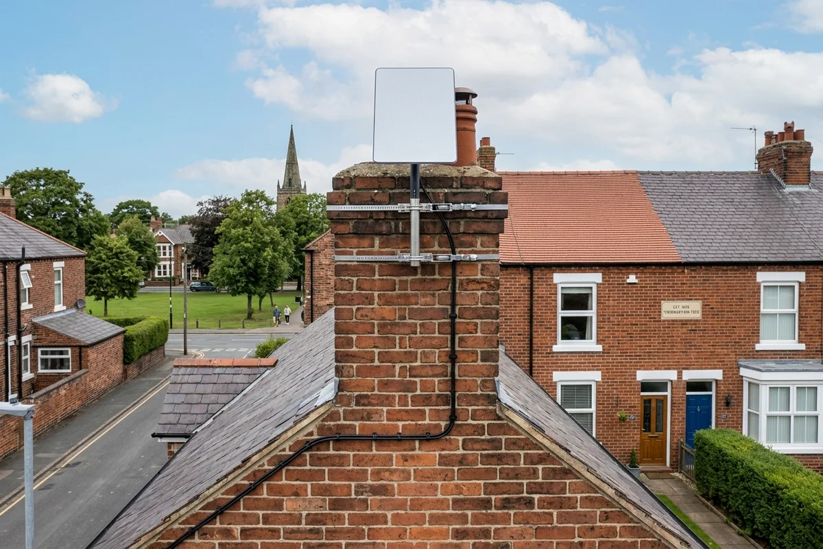 Starlink installation Thornaby certified local dish fitting on Victorian residence