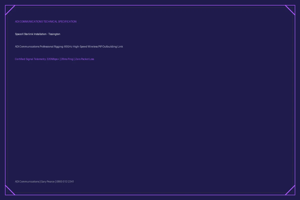 Starlink into office in garden St Albans wireless bridge link in Sandal Magna