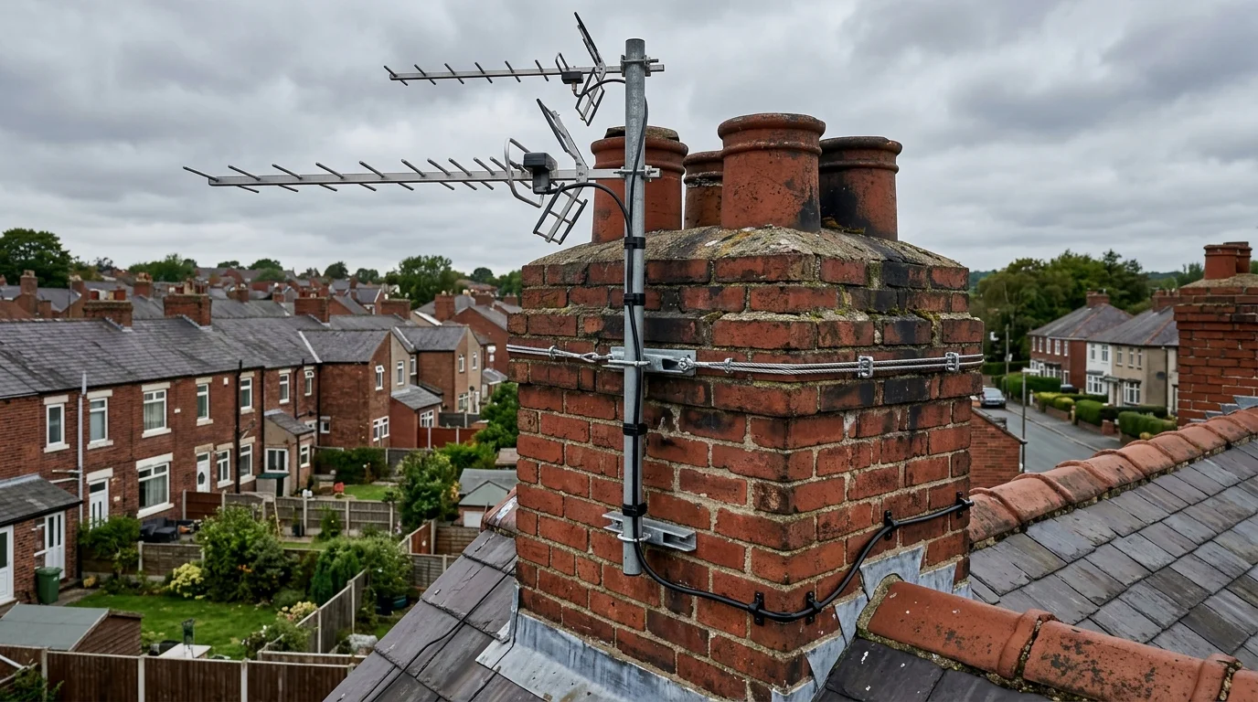 New digital TV aerial installation in Dore