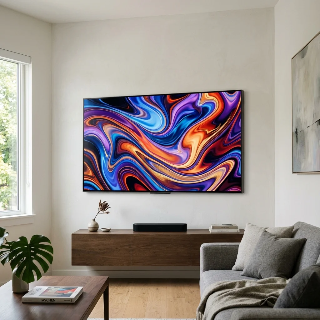 Architectural TV Wall Mounting with In-Wall Wire Concealment