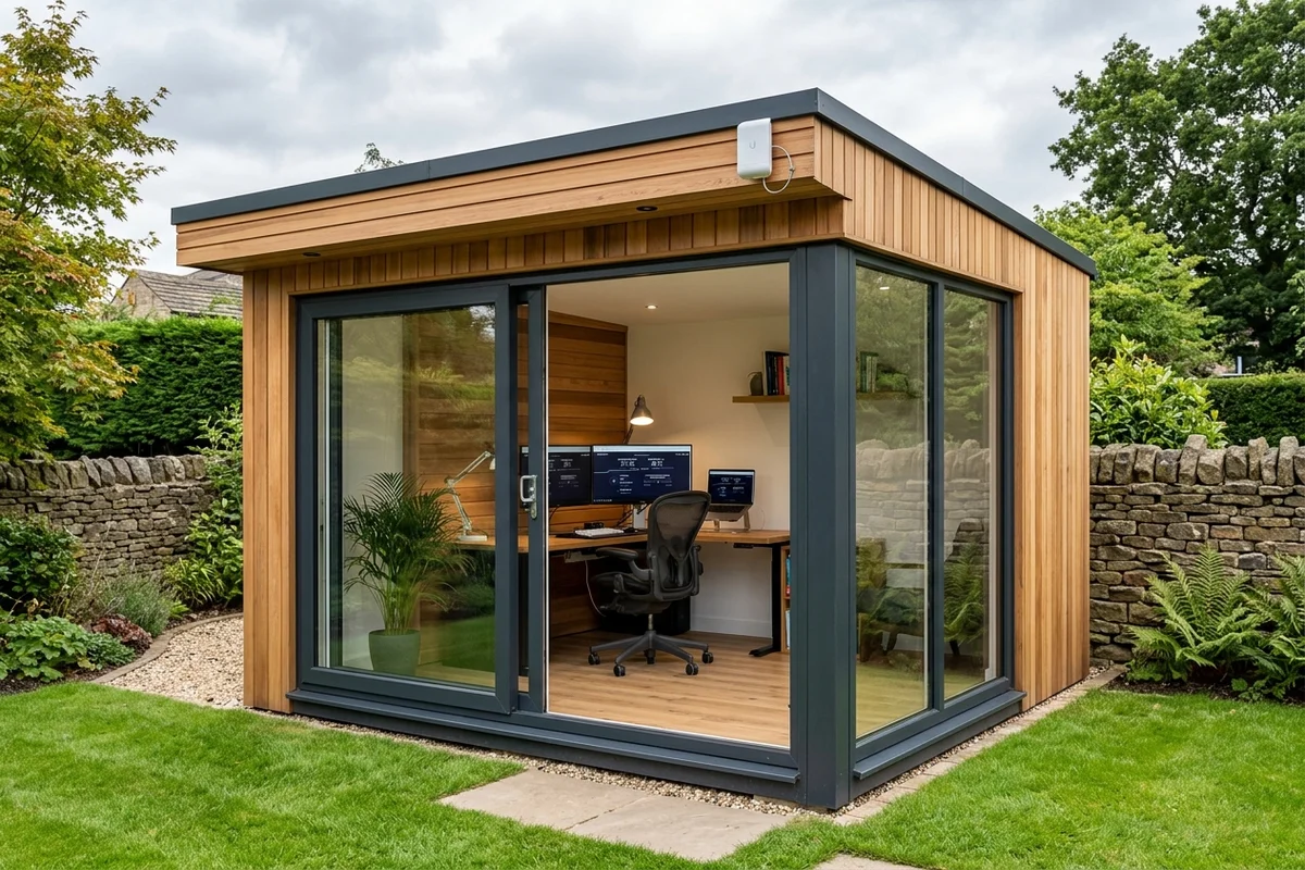Starlink into office in garden Yeadon wireless bridge link in Guiseley